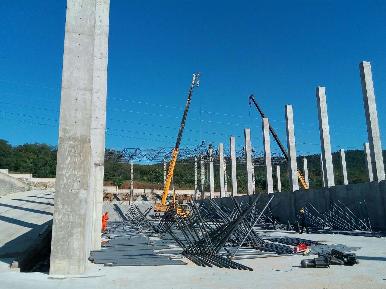 合肥搅拌站网架