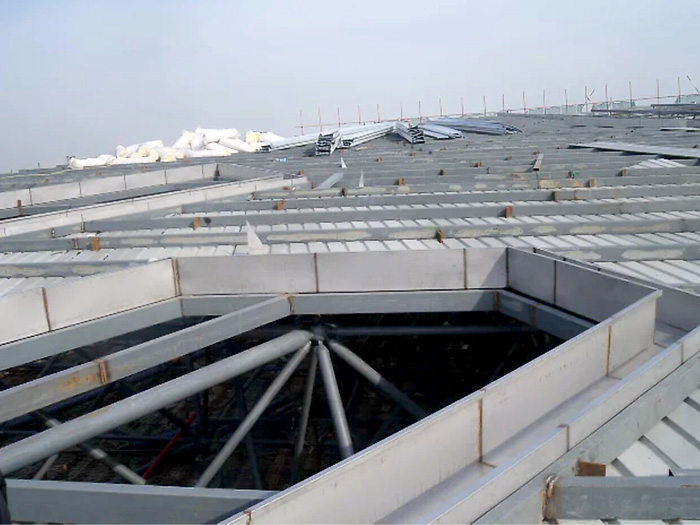 合肥安吉县体育馆网架